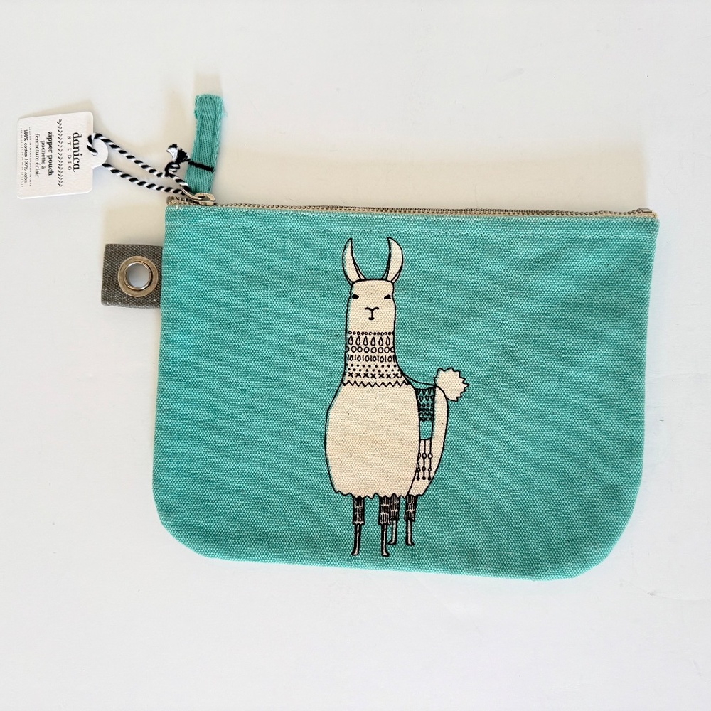 Danica Studio Llamarama Zipper Pouch 100% Cotton - Picture 16 of 16